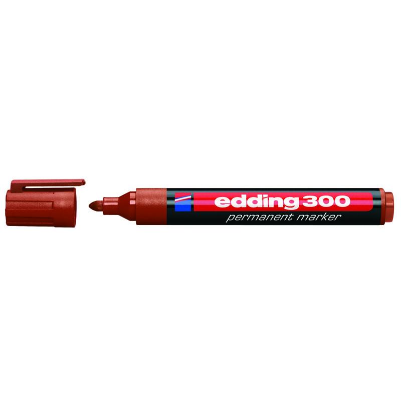 Маркер edding Permanent e-300/07, 1,5-3 мм круглий коричневий